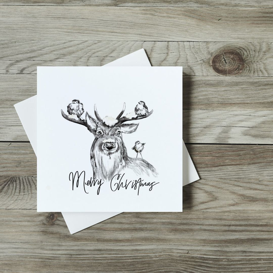 Christmas Stag by Prisca Art - Loving Small Business