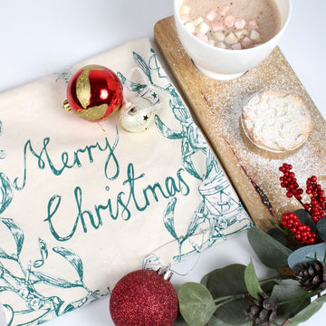 Christmas Tea Towel by Victoria Eggs - Loving Small Business