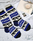 Hand knitted woollen socks by Paper High - Loving Small Business